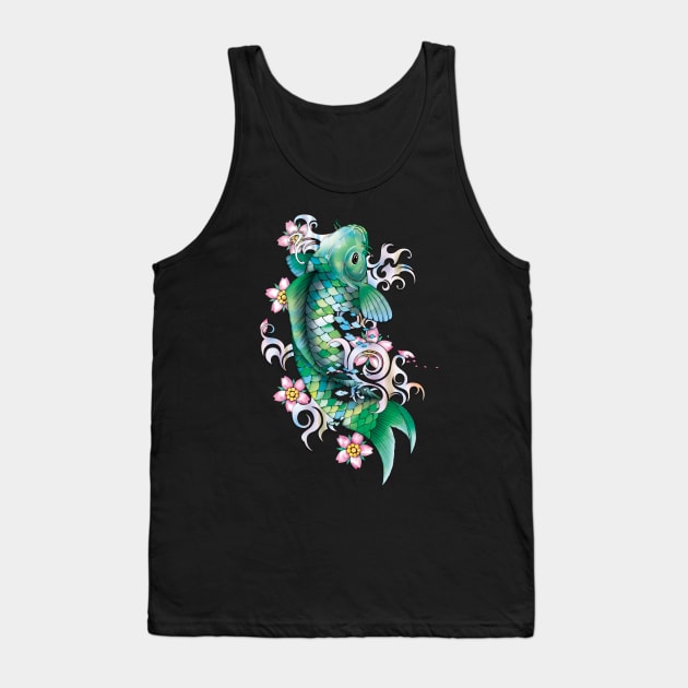 Emerald Koi Fish Tank Top by TurkeysDesign